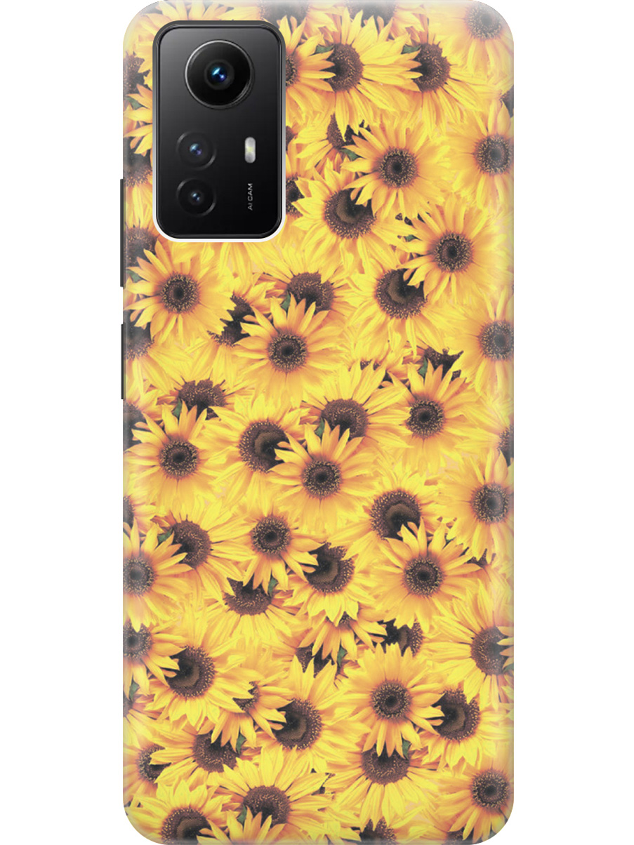 

Силиконовый чехол на Xiaomi Redmi Note 12s "Букет подсолнухов", Желтый;красный;оранжевый, 20001468
