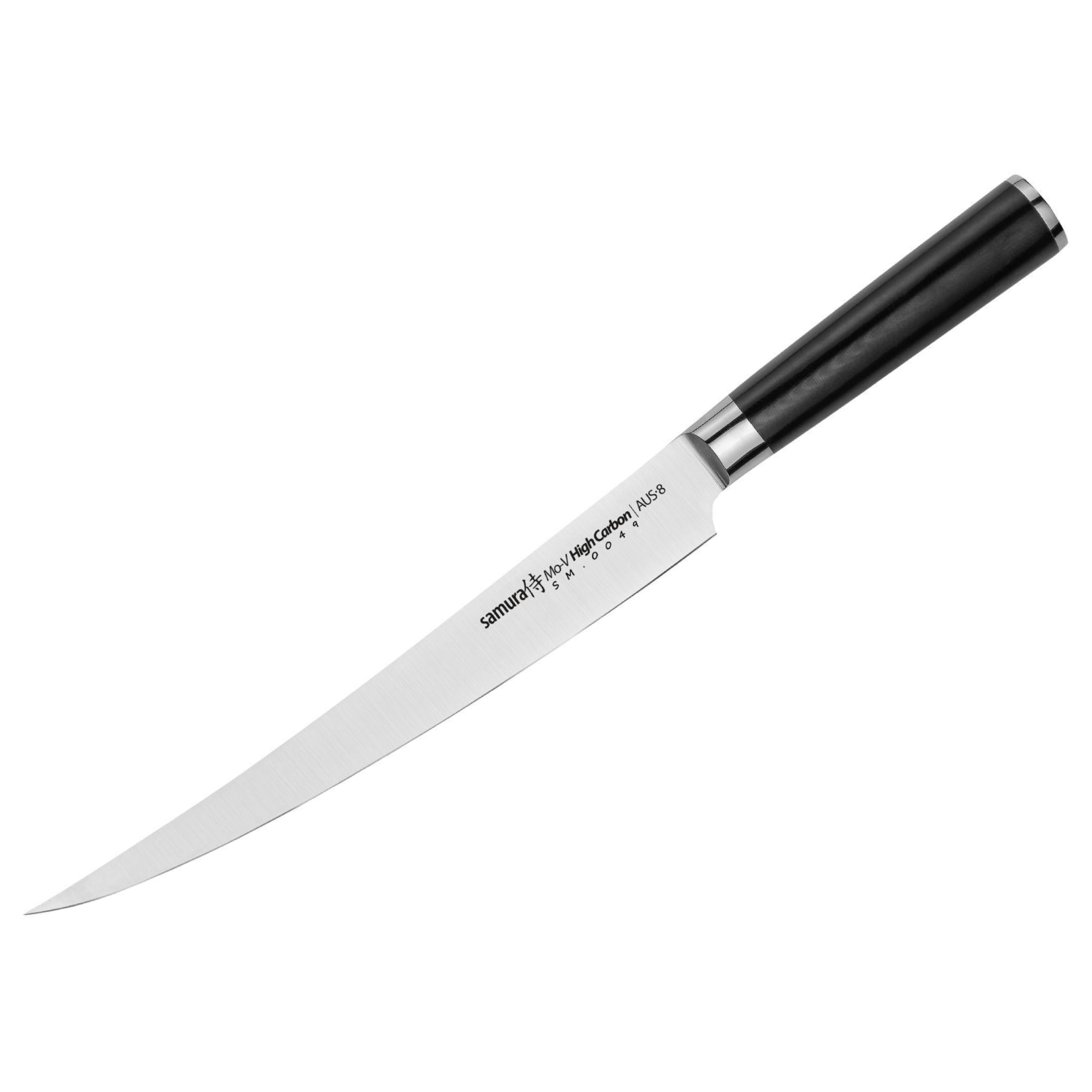 фото Нож кухонный поварской samura mo-v длинный слайсер для нарезки профессиональный sm-0049