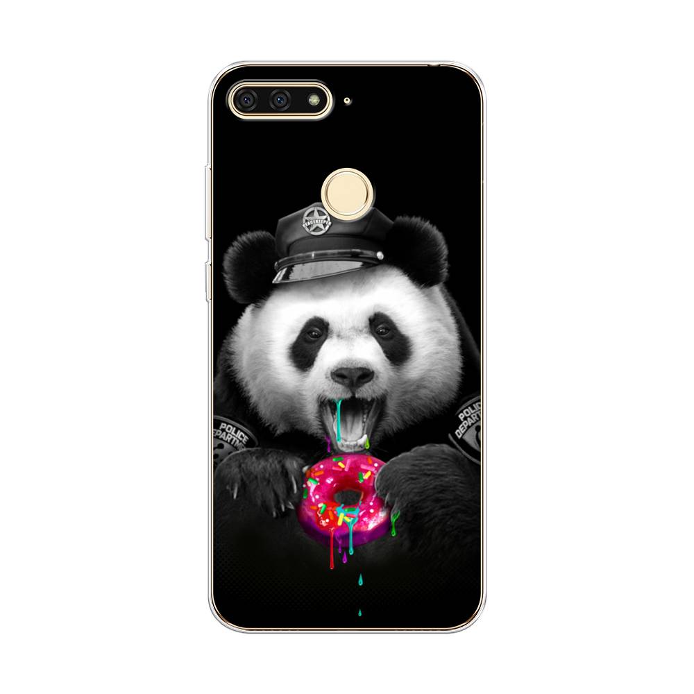 

Чехол Awog на Honor 7C "Панда police", Черный;белый;розовый, 64550-2