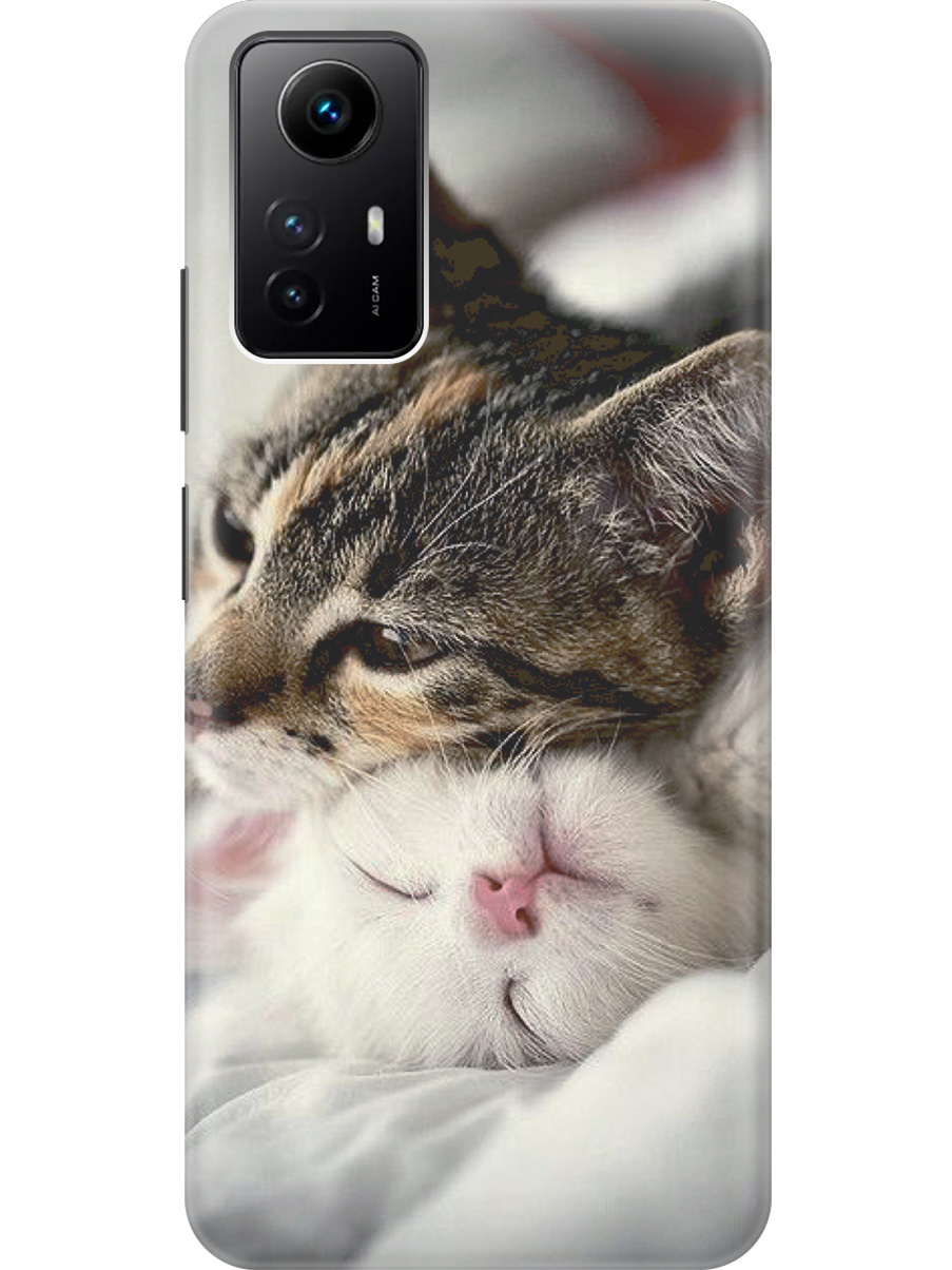

Силиконовый чехол на Xiaomi Redmi Note 12s "Милые котики", Бежевый;белый;коричневый, 20001468