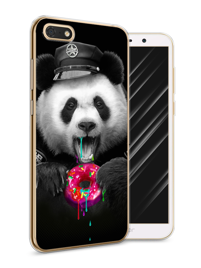 

Чехол Awog на Honor 7A "Панда police", Черный;белый;розовый, 65250-2