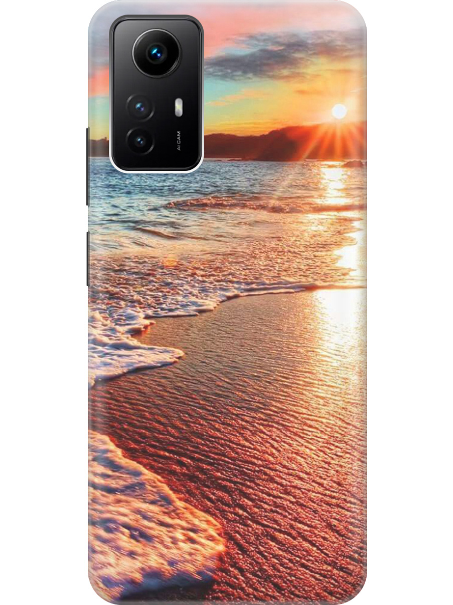 

Силиконовый чехол на Xiaomi Redmi Note 12s "Залитый светом пляж", Оранжевый;коричневый, 20001468