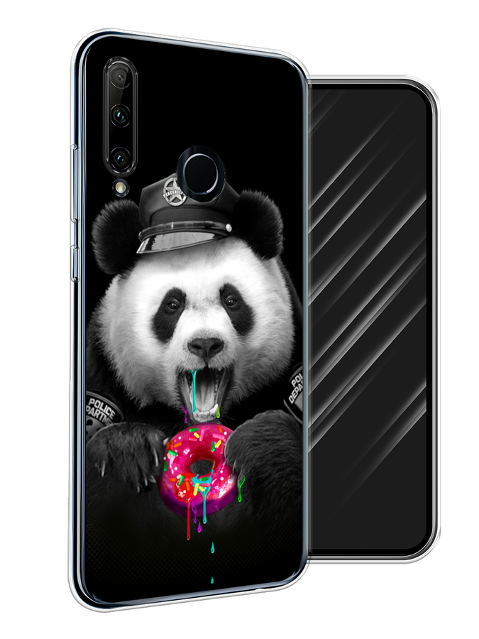 

Чехол Awog на Honor 20 Lite 2019 "Панда police", Черный;белый;розовый, 68950-2