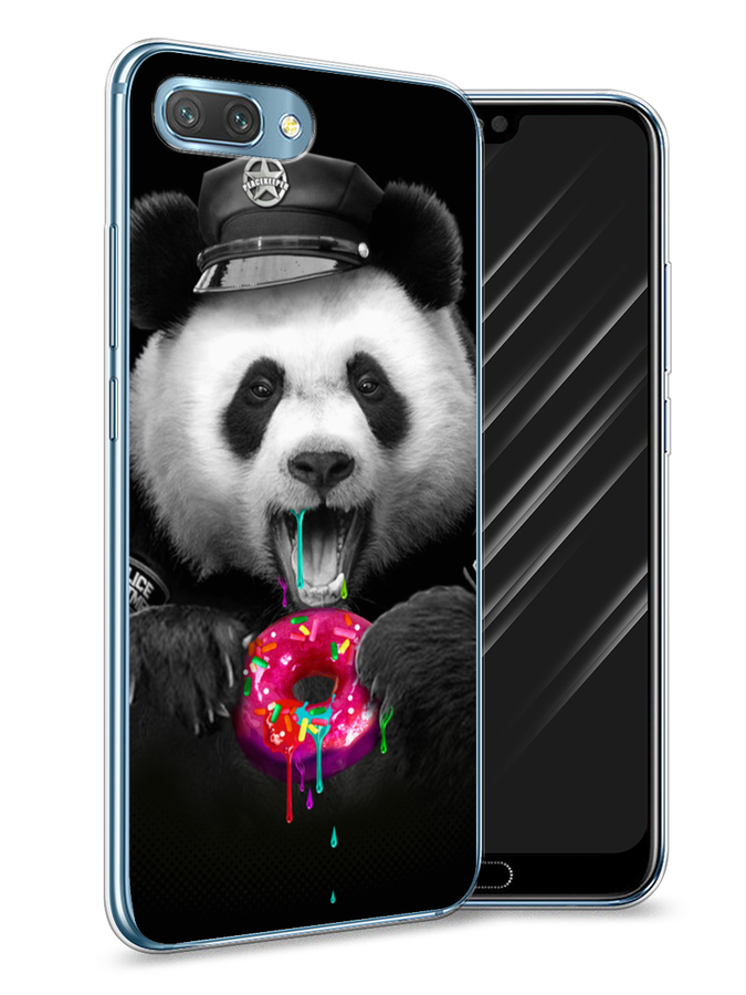 

Чехол Awog на Honor 10 "Панда police", Черный;белый;розовый, 65350-2