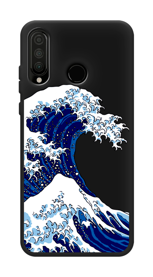 

Чехол Awog на Huawei P30 Lite "Волна в Канагаве", Синий;белый, 67952-1
