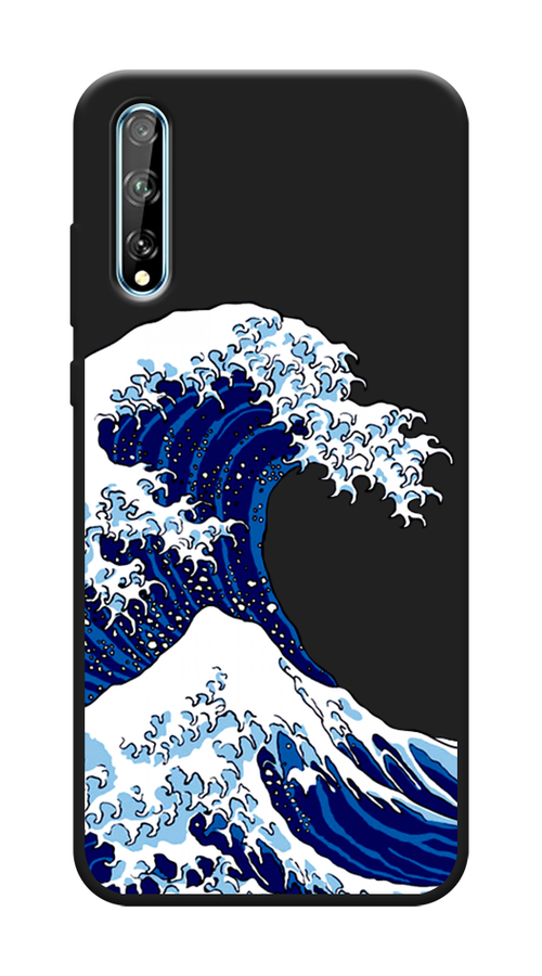 

Чехол Awog на Huawei P Smart S "Волна в Канагаве", Синий;белый, 6103552-1