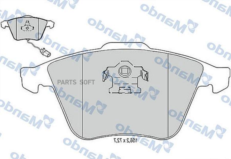 

Тормозные колодки Mando MBF015372