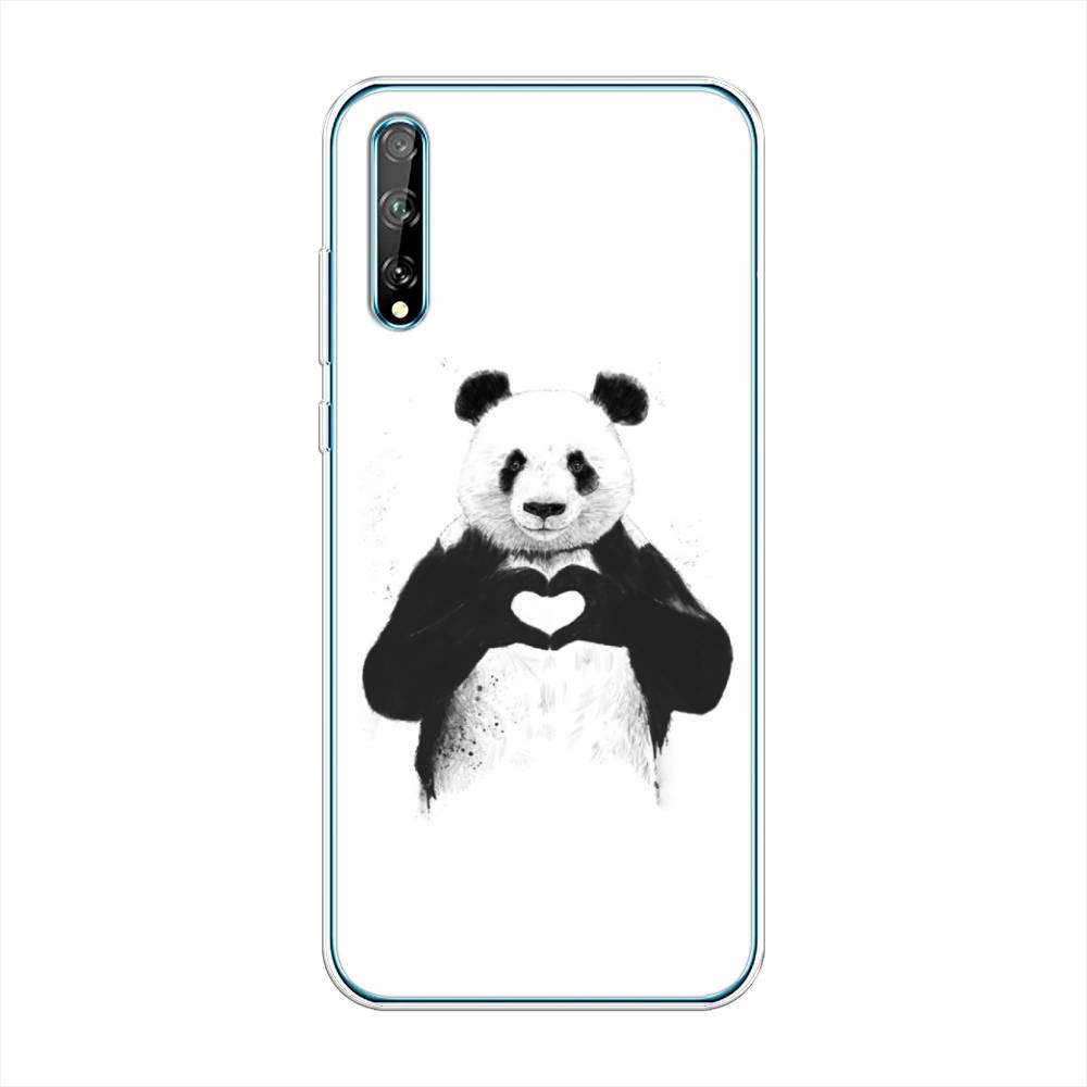 

Чехол Awog на Huawei Y8p "Панда love", Серебристый, 6103450-10