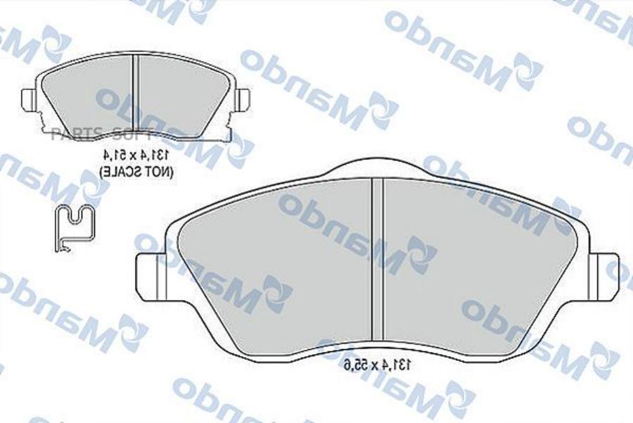 

Тормозные колодки Mando mbf015178