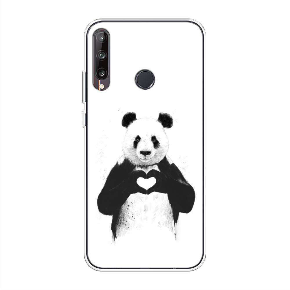 

Чехол Awog на Huawei Y7p "Панда love", Серебристый, 6103350-10