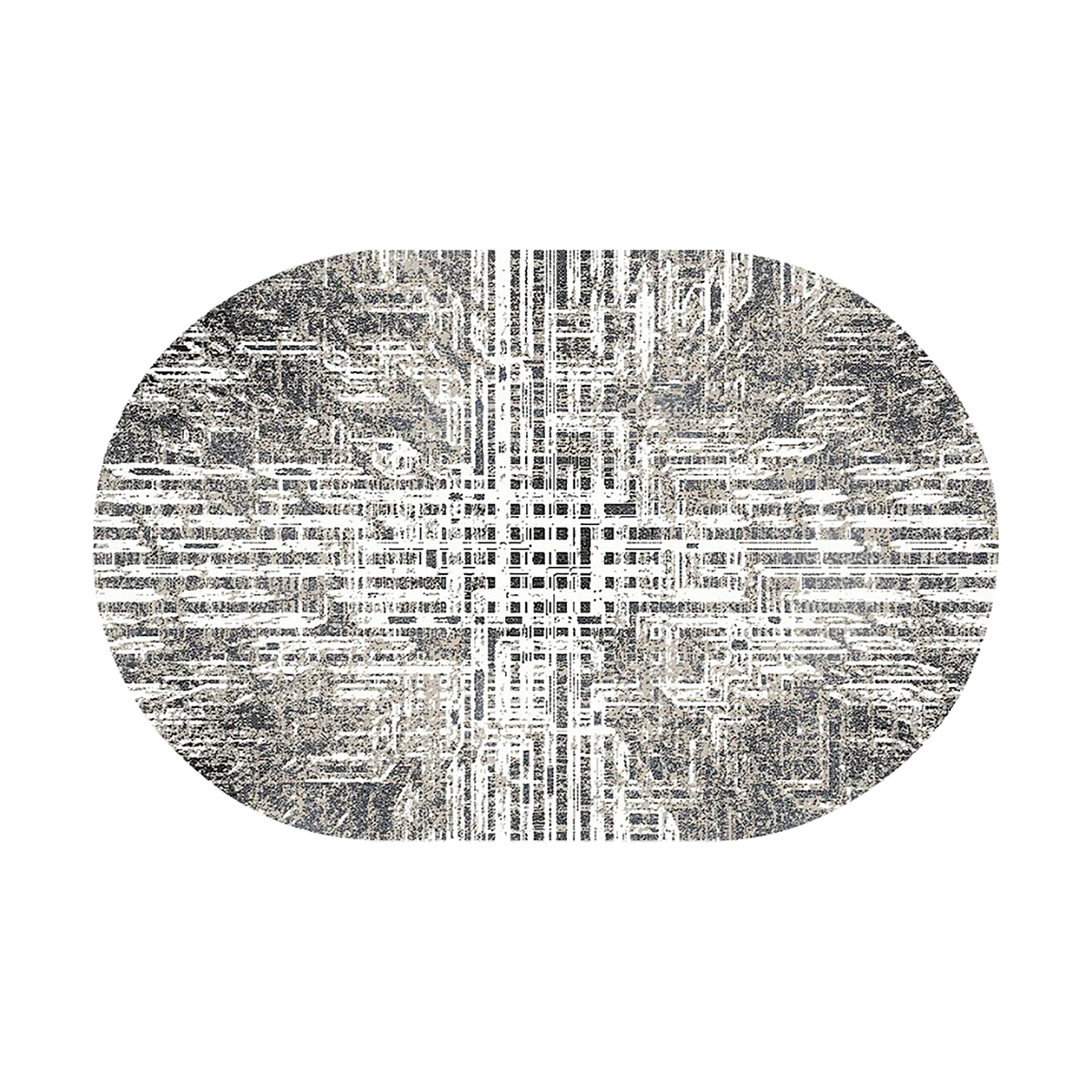фото Ковер люберецкие ковры альфа 88103/55, овальный, 1 x 2 м, фризе alfa