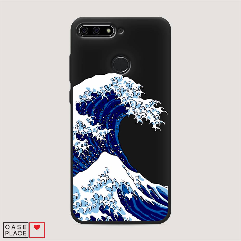 

Чехол Awog на Honor 7C "Волна в Канагаве", Синий;белый, 64552-1