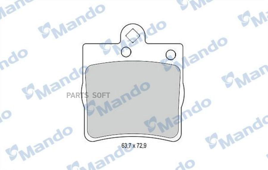 

Колодки тормозные MERCEDES W202,W203,W209,W210,R171 CHRYSLER задние (4шт.) MANDO