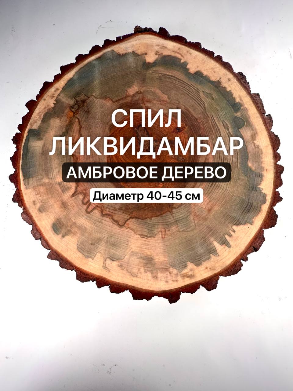

Спил Амбрового дерева Ликвидамбар 40-45см 1шт