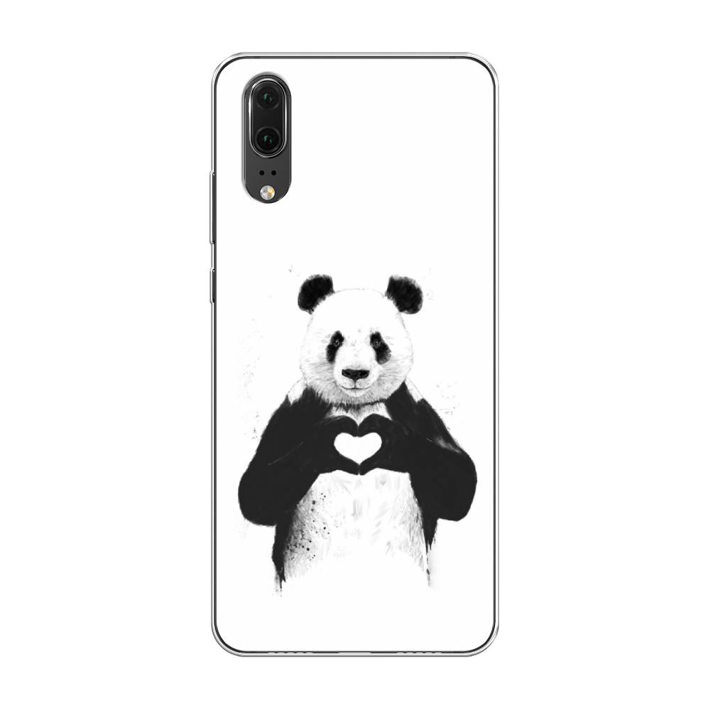 

Чехол Awog на Huawei P20 "Панда love", Серебристый, 64350-10