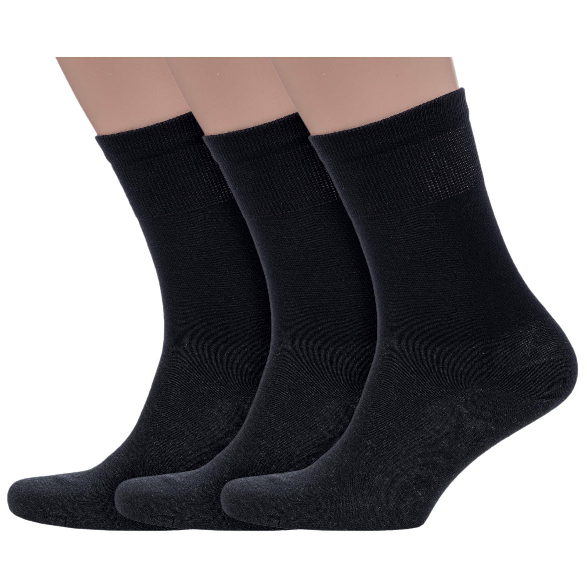 Комплект носков мужских Dr Feet 3-15DF5 черных 25 1819₽