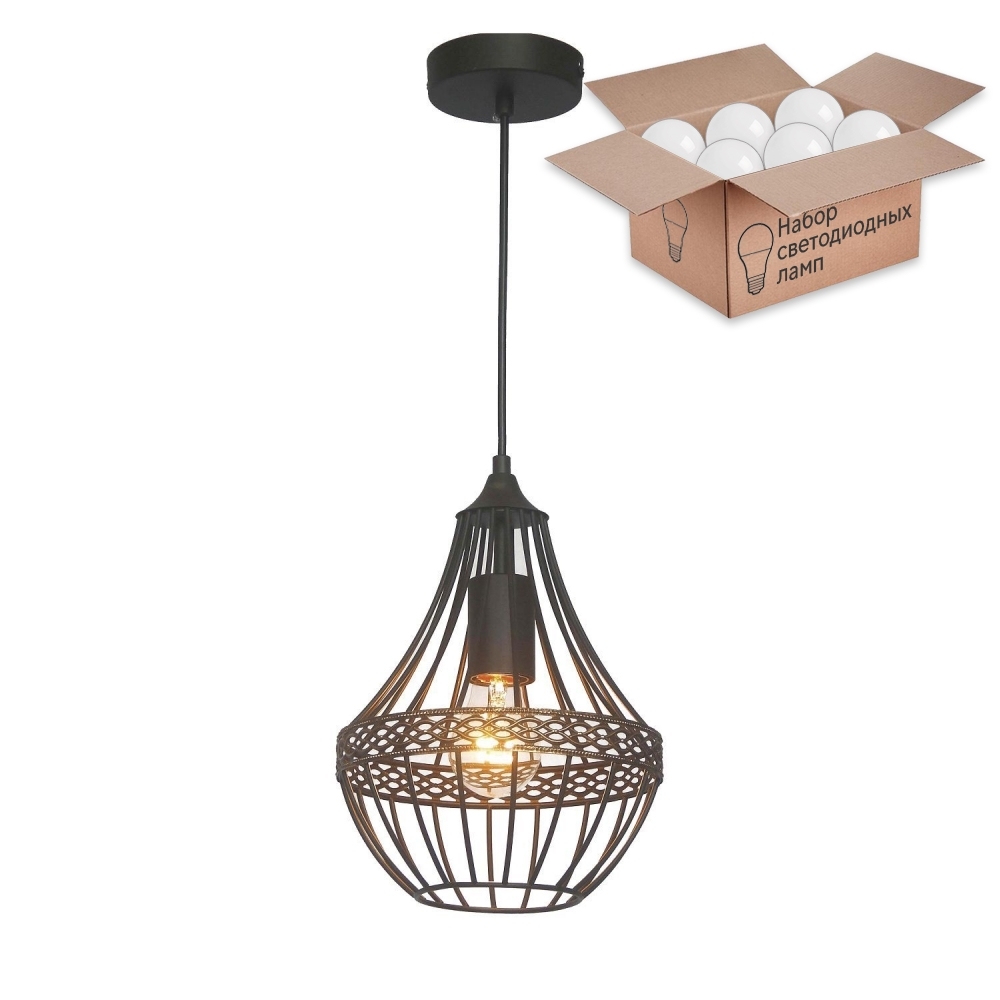 

Подвесной светильник с лампочкой Favourite Terra 1800-1P+Lamps А60
