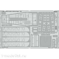 

32464 Eduard 1/32 Фототравление для A-26C Invader шасси, Однотонный