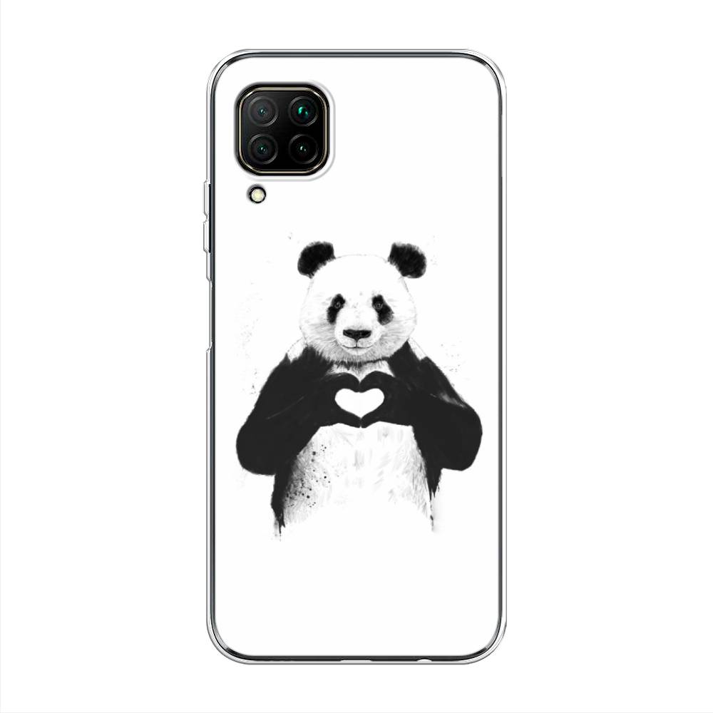 

Чехол Awog на Huawei Nova 6 SE "Панда love", Серебристый, 611750-10