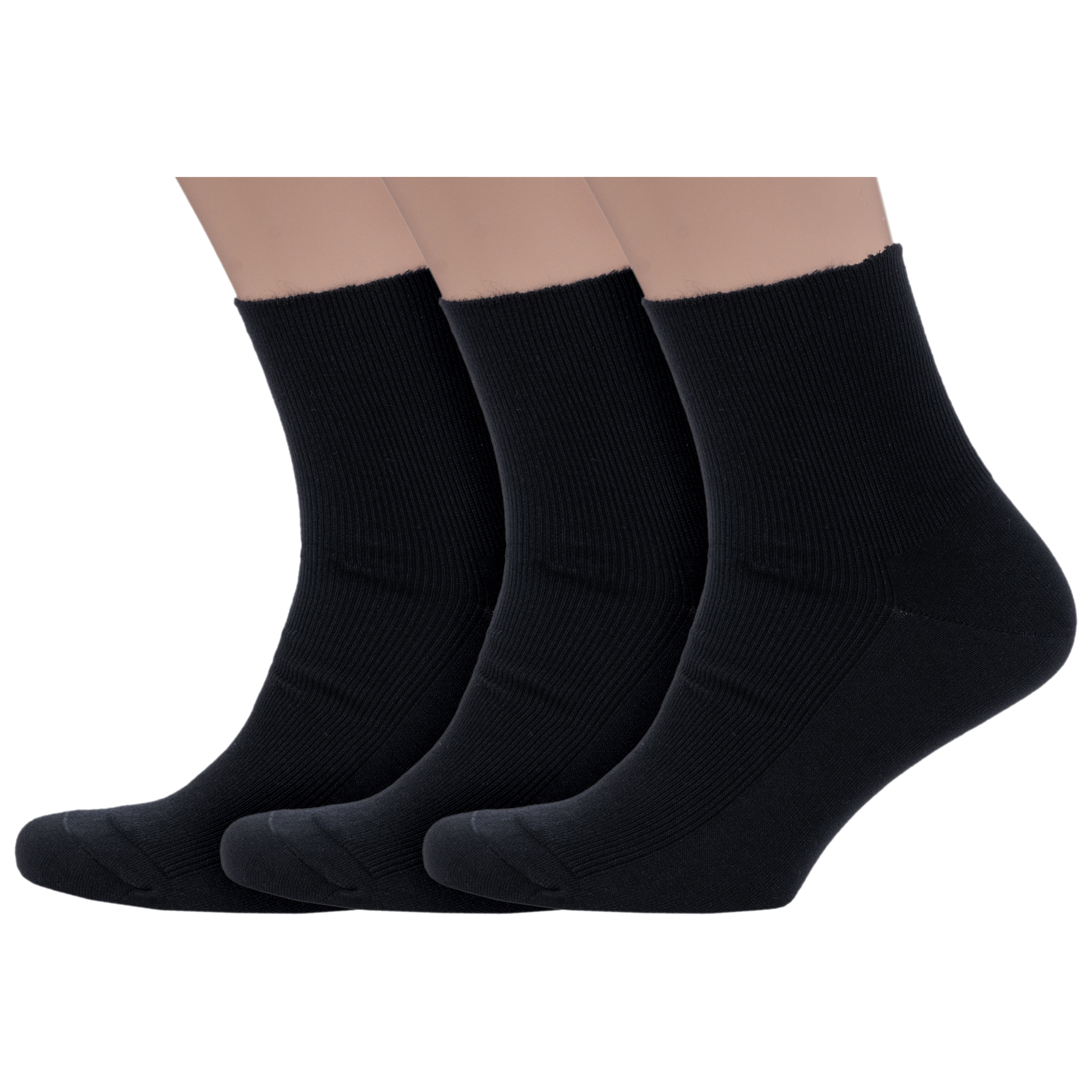 

Комплект носков мужских Dr Feet 3-16DF1 черных 29, 3-16DF1