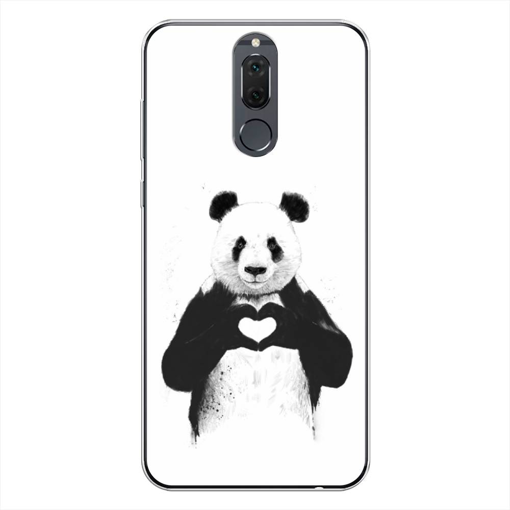 

Чехол Awog на Huawei Nova 2i "Панда love", Серебристый, 64150-10