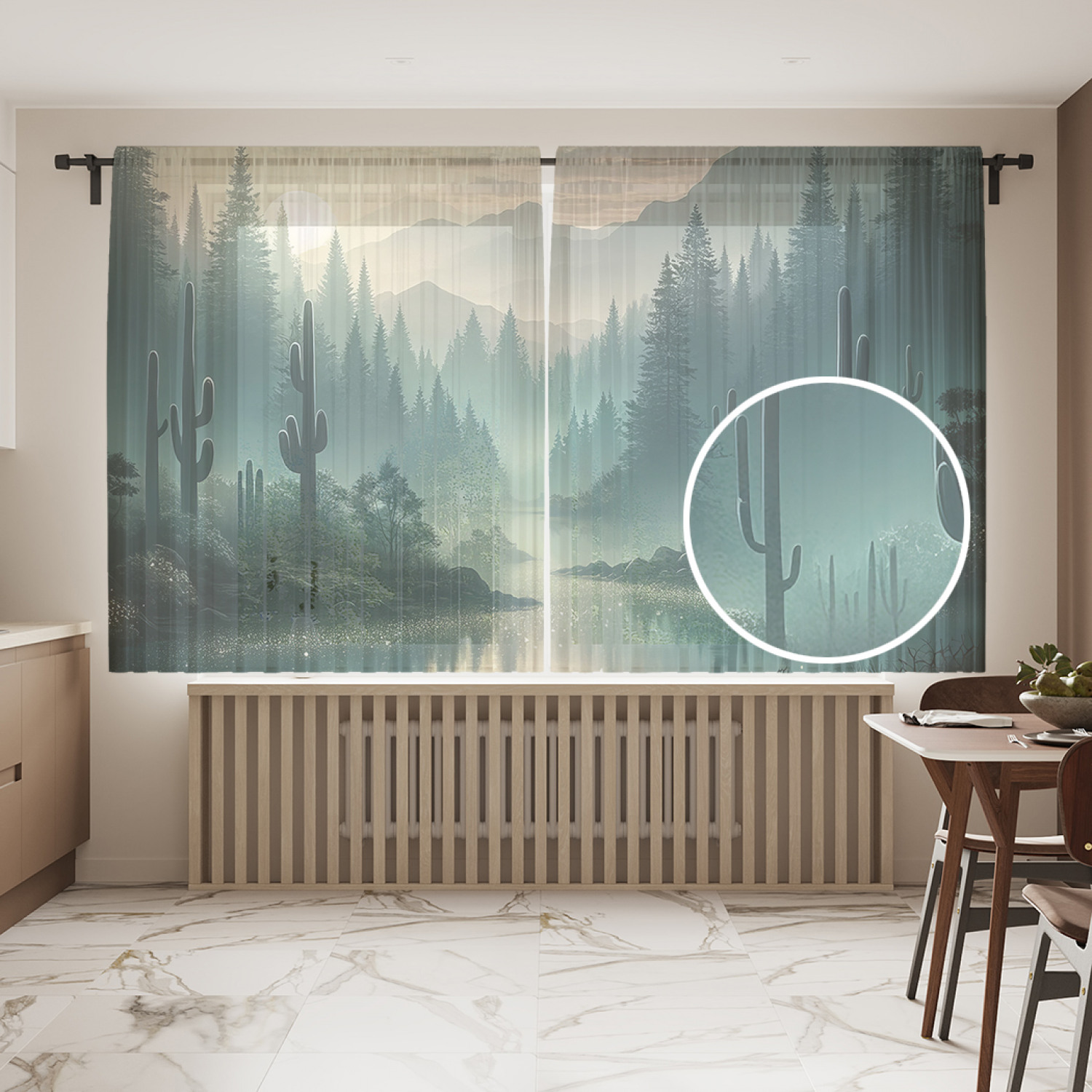 

Тюль JoyArty Мистическая река 145х180, tul_sd1004_145x180
