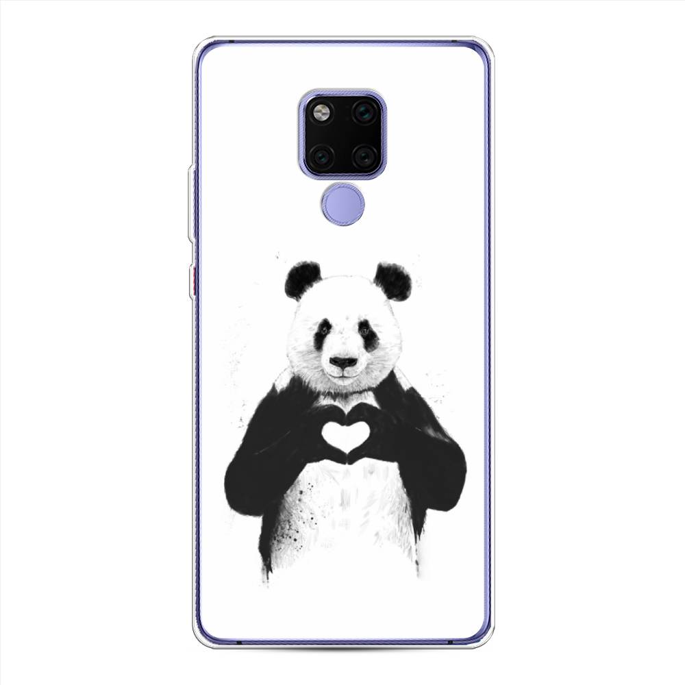 

Чехол Awog на Huawei Mate 20X "Панда love", Серебристый, 66950-10