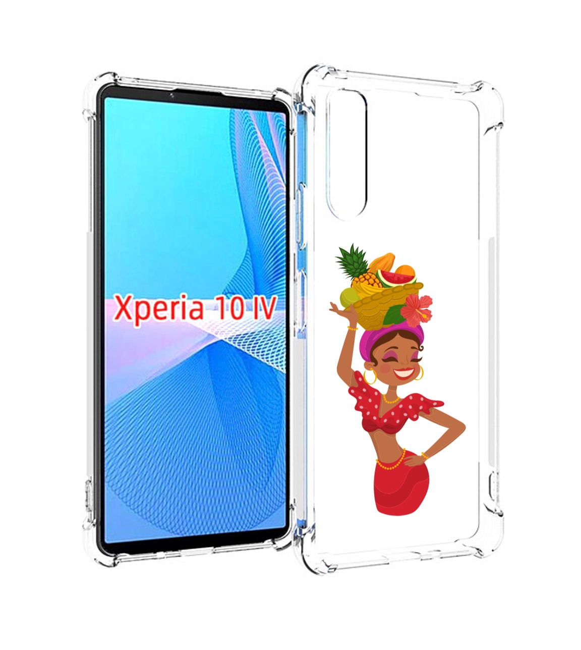 

Чехол MyPads девушка-мулатка для Sony Xperia 10 IV (10-4), Прозрачный, Tocco