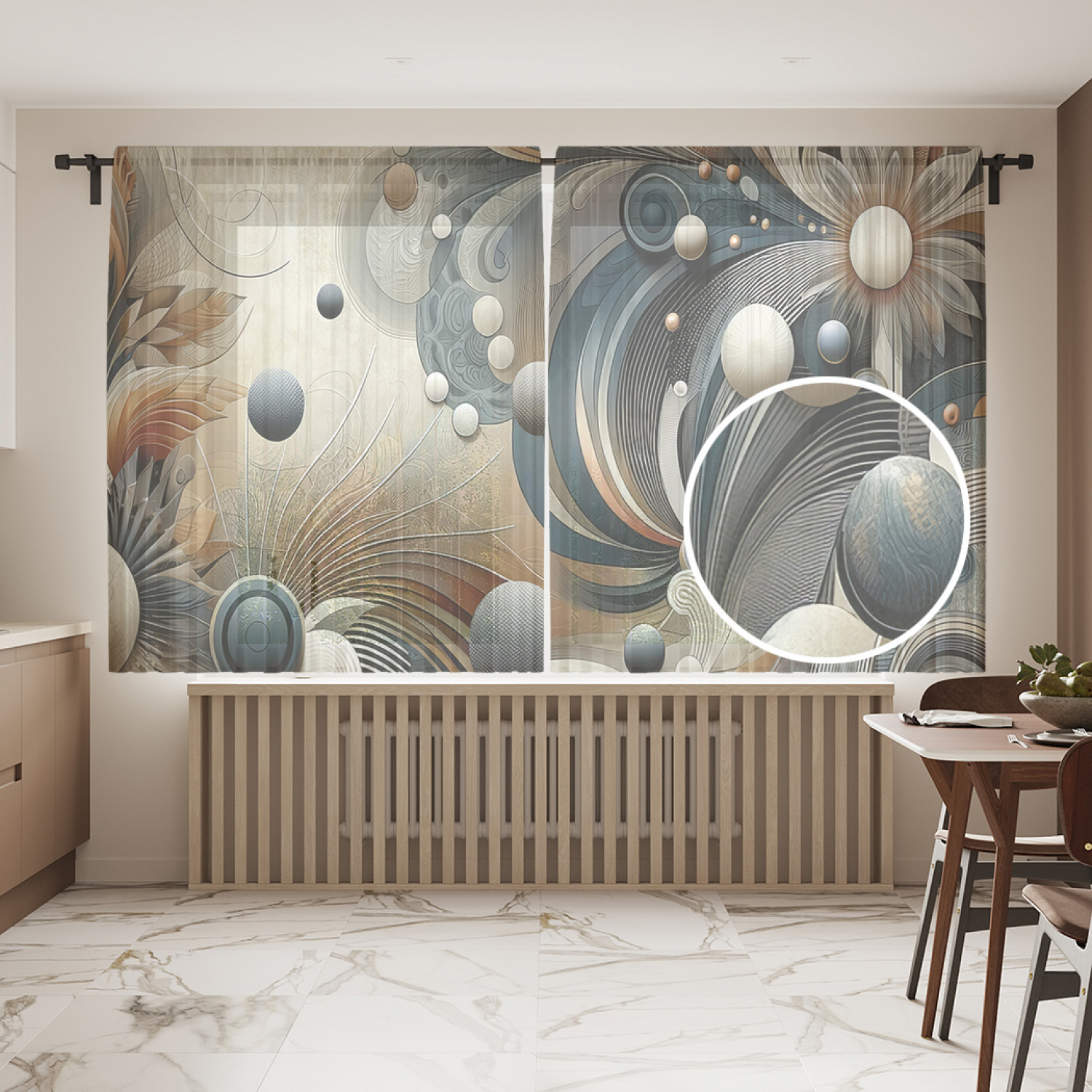 

Тюль JoyArty Геометрия растений 145х180, tul_430013_145x180