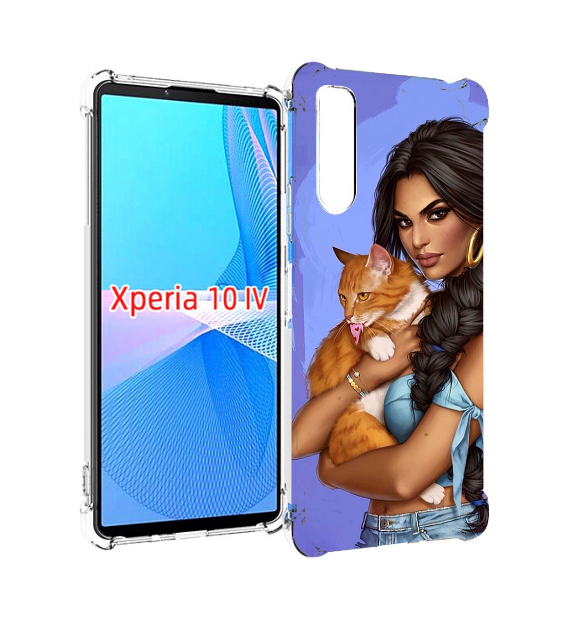 

Чехол MyPads девушка-красивая-с-синим-фоном женский для Sony Xperia 10 IV (10-4), Прозрачный, Tocco