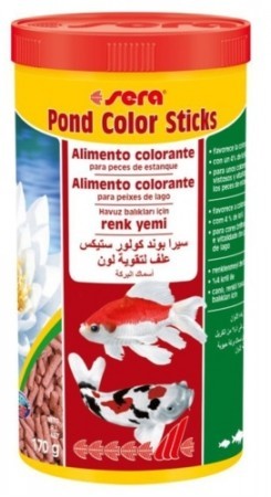 фото Корм для прудовых рыб sera color sticks, для улучшения окраска, палочки, 1 л