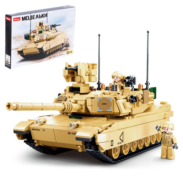 

Конструктор Модельки Танк Brown M1A2 Abrams, 781 деталь