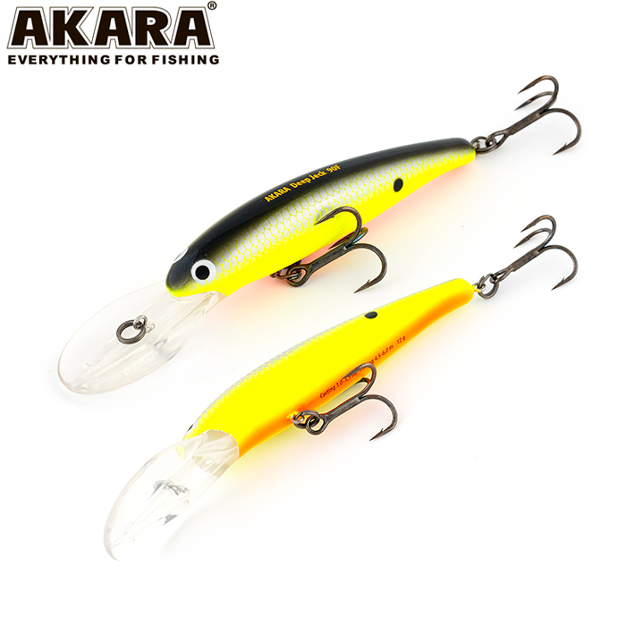 

Воблер Akara Deep Jeck 90F 12 гр 3/7 oz 3,5 in A33, Разноцветный, Deep Jeck