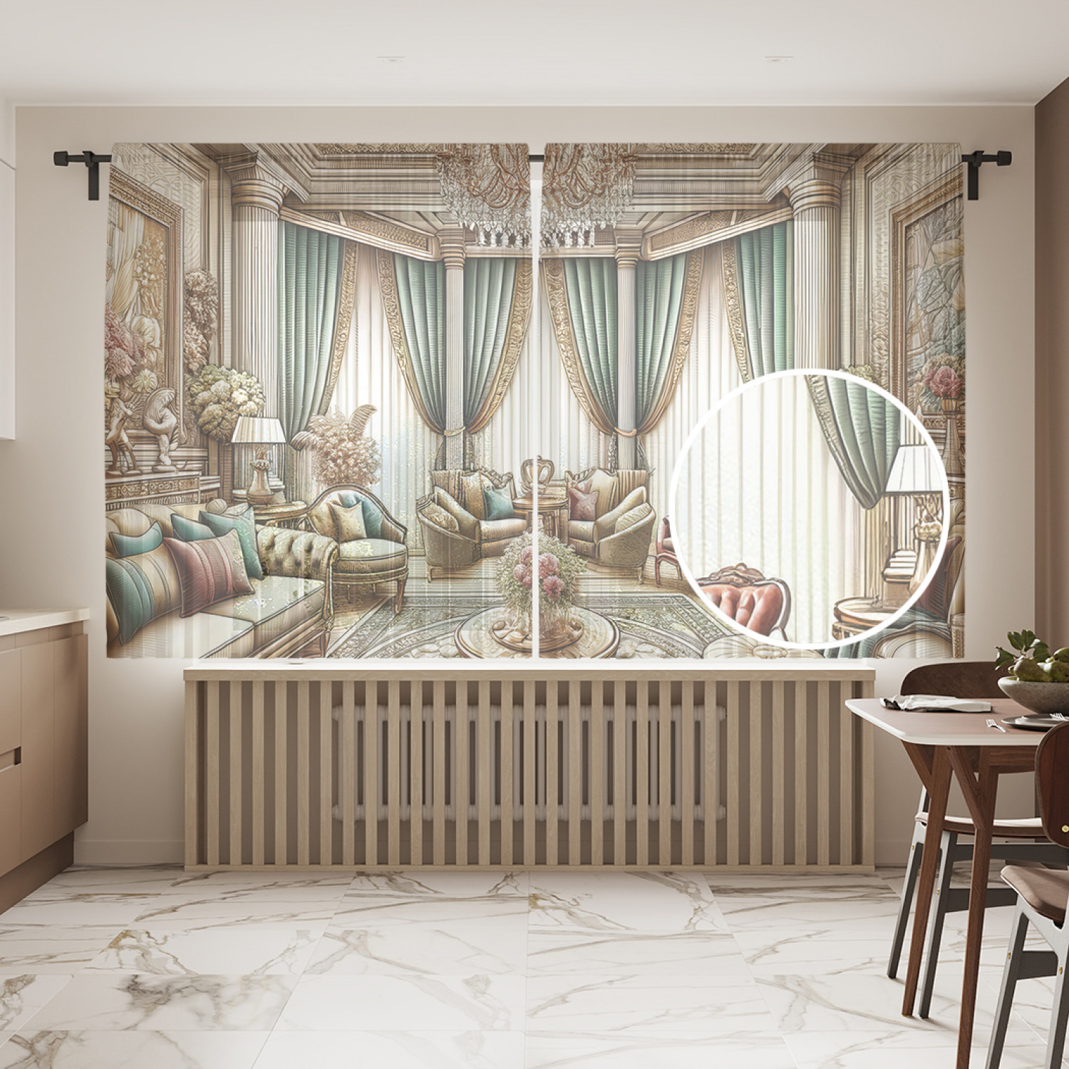 

Тюль JoyArty Зал с картинами 145х180, tul_429973_145x180