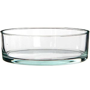 стеклянная чаша кенни, прозрачная, 8х25 см, арт. 1013015, Интекс