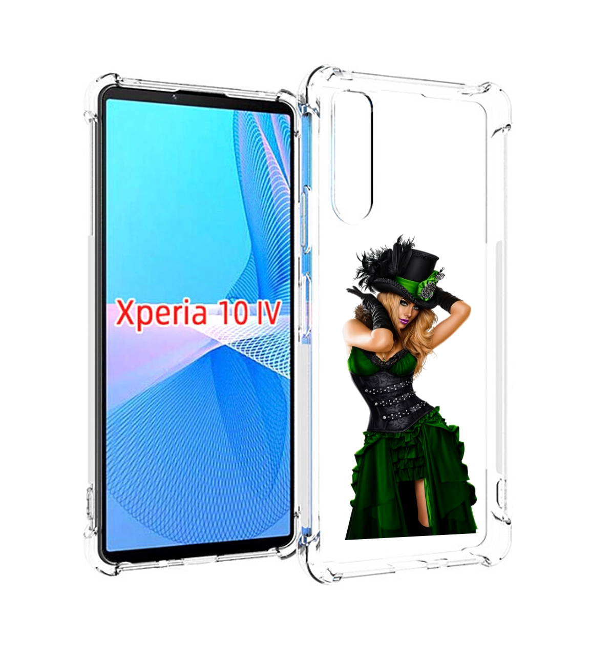 

Чехол MyPads девушка-в-модном-длинном-платье женский для Sony Xperia 10 IV (10-4), Прозрачный, Tocco