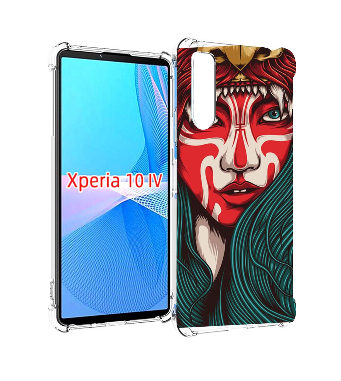 Чехол MyPads девушка-в-маскировке для Sony Xperia 10 IV (10-4) Tocco