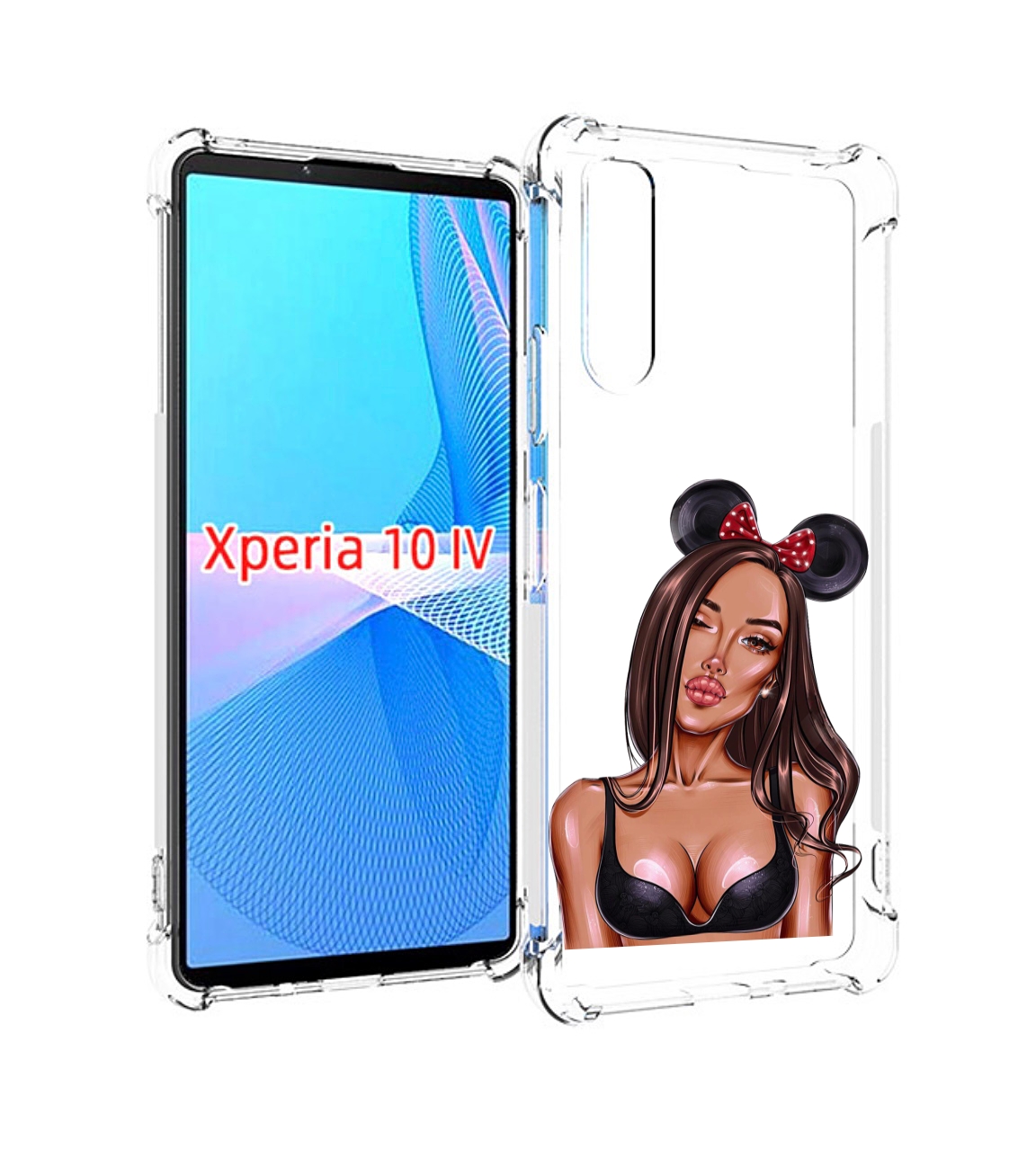 Чехол MyPads девушка-в-купальнике-с-ушками женский для Sony Xperia 10 IV (10-4)