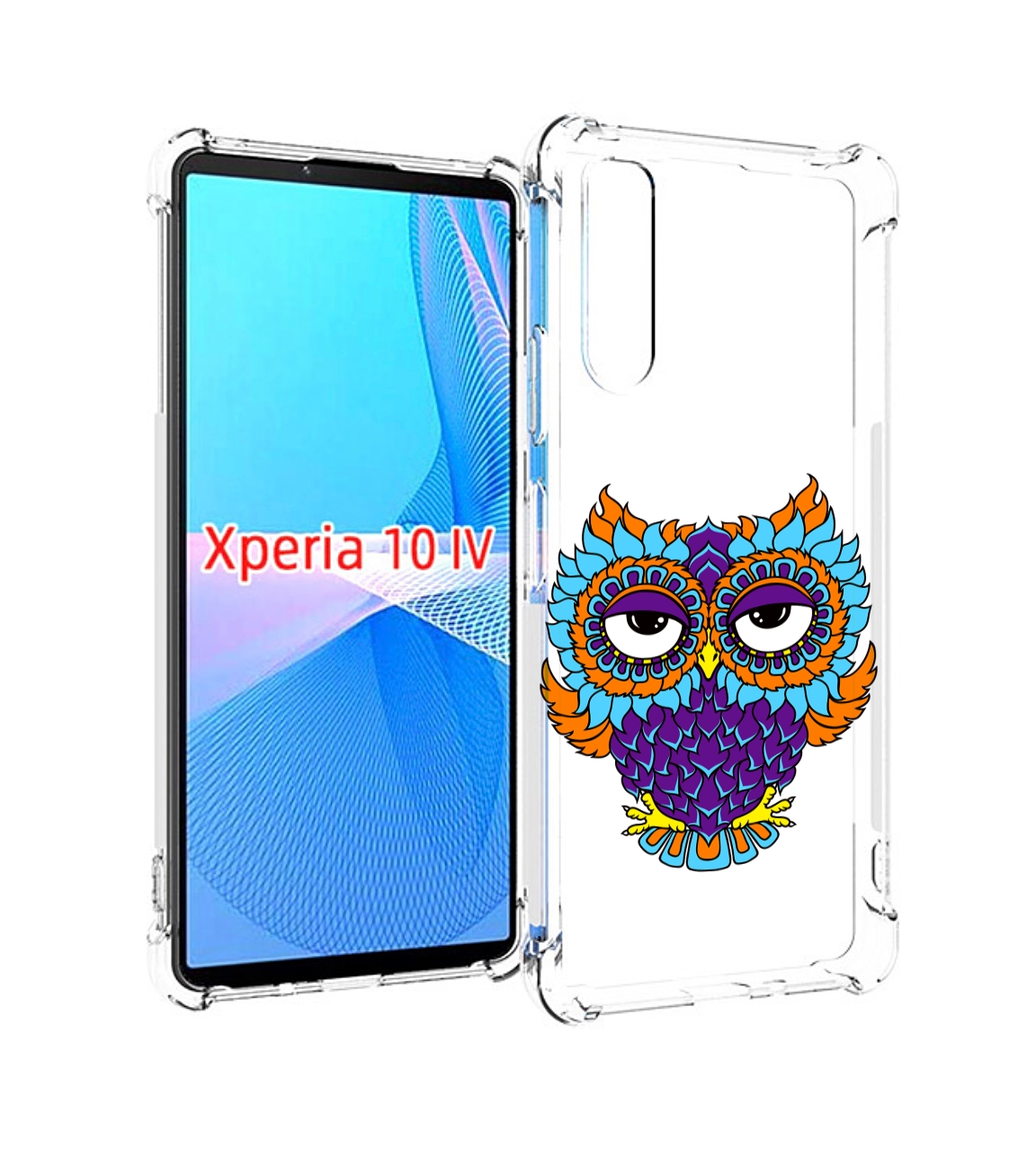 

Чехол MyPads Цветная сова для Sony Xperia 10 IV (10-4), Прозрачный, Tocco
