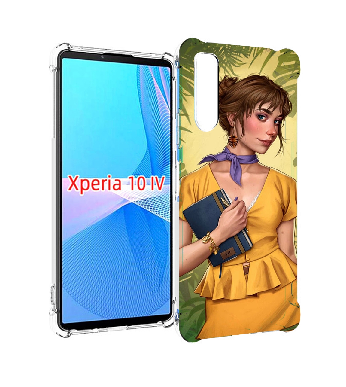 

Чехол MyPads девушка-в-зелени женский для Sony Xperia 10 IV (10-4), Прозрачный, Tocco