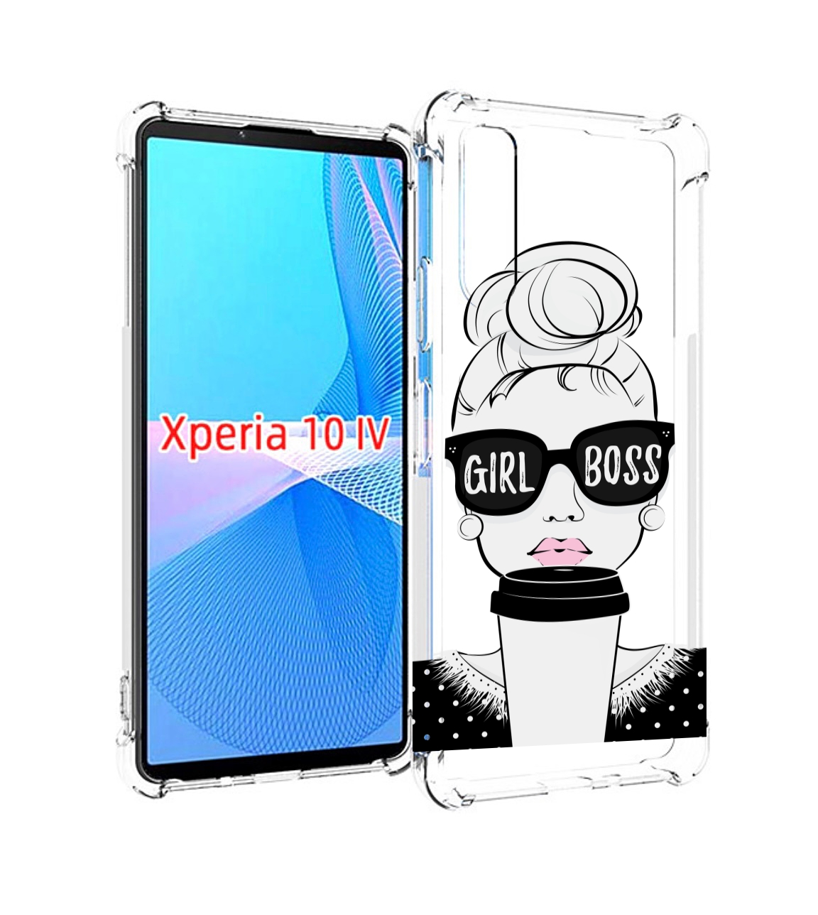 

Чехол MyPads девушка-босс женский для Sony Xperia 10 IV (10-4), Прозрачный, Tocco
