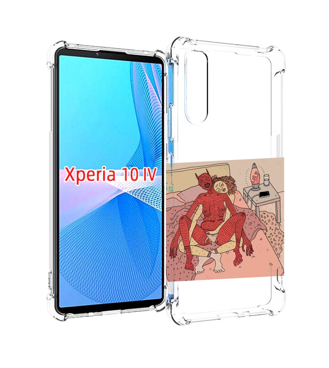 

Чехол MyPads девушка-без-кожи для Sony Xperia 10 IV (10-4), Прозрачный, Tocco