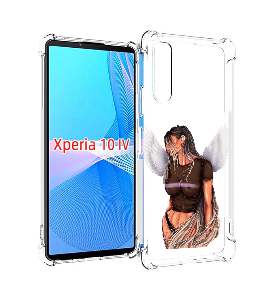 

Чехол MyPads девушка-ангел-с-крыльями женский для Sony Xperia 10 IV (10-4), Прозрачный, Tocco