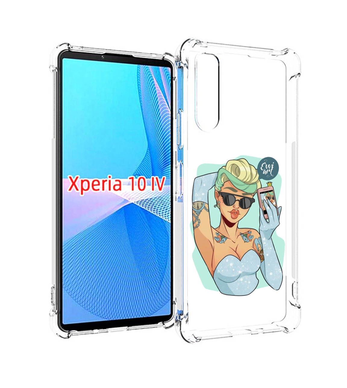 

Чехол MyPads девушка с короткой стрижкой женский для Sony Xperia 10 IV (10-4), Прозрачный, Tocco