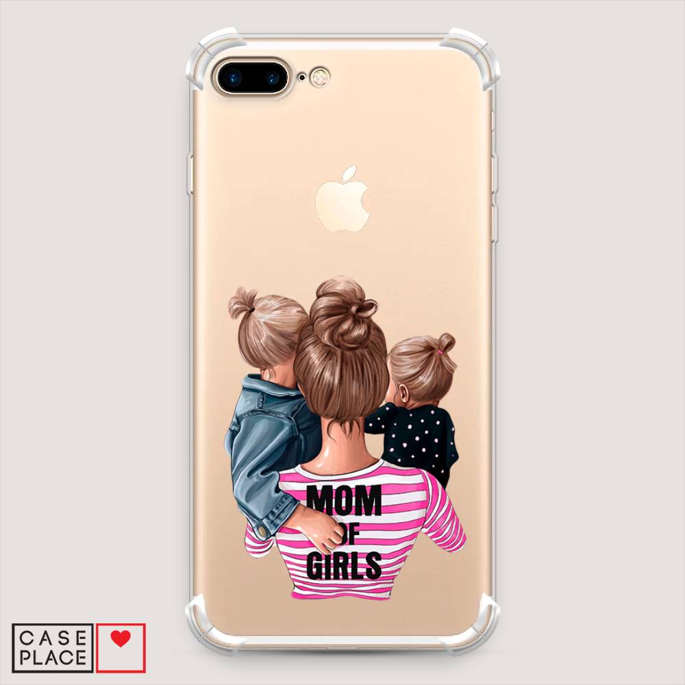 

Чехол Awog на Apple iPhone 8 Plus / Айфон 8 Plus "Mom of Girls", Разноцветный, 10951-1