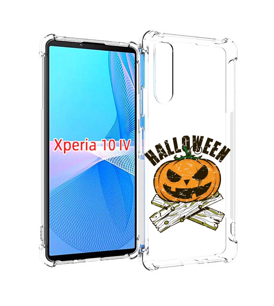 

Чехол MyPads Хэллоуин доски тыква для Sony Xperia 10 IV (10-4), Прозрачный, Tocco