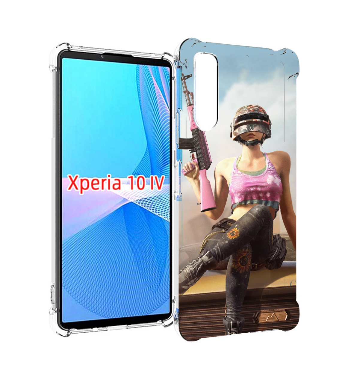 

Чехол MyPads девушка из PUBG для Sony Xperia 10 IV (10-4), Прозрачный, Tocco