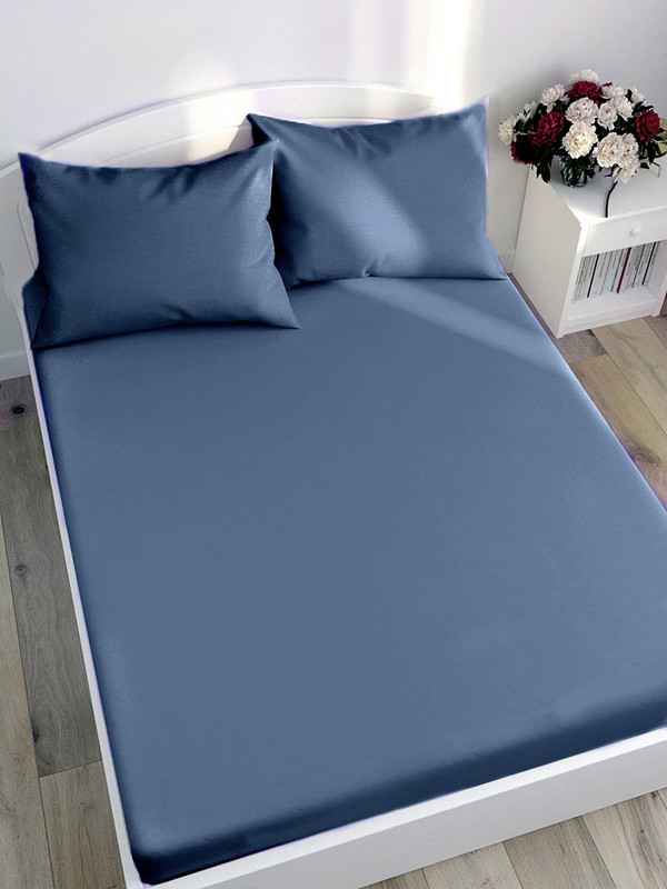 

Простынь Milky Garden Azul 240х215 см евро
