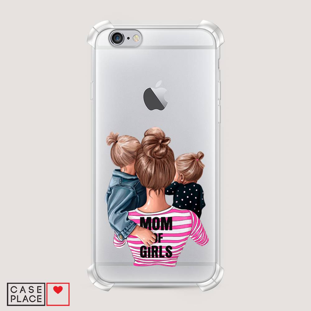 

Чехол Awog на Apple iPhone 6S / Айфон 6S "Mom of Girls", Разноцветный, 0104S51-1