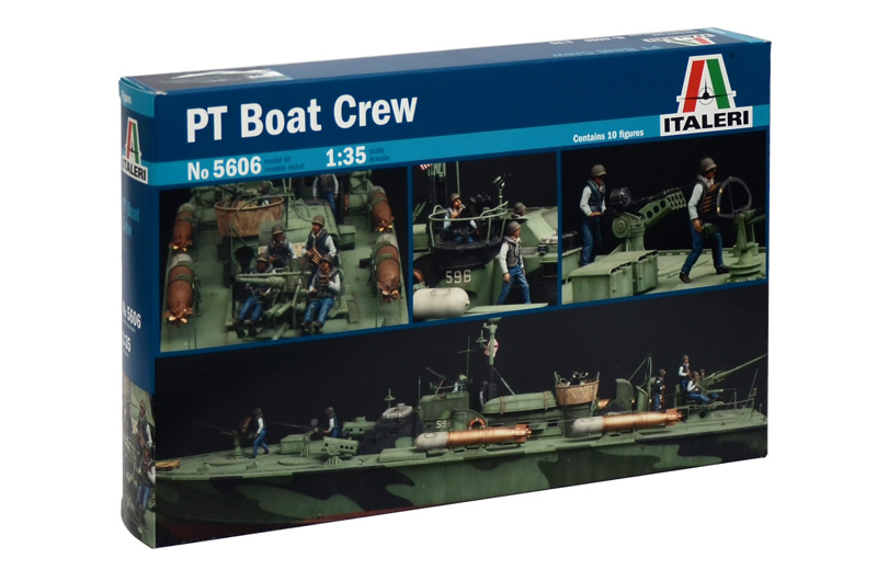 

Сборная модель Italeri 1/35 Экипаж торпеды Elco 80' PT Boat Crew 5606